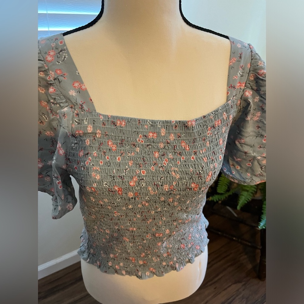 Japna Short Sleeve Ditsy Floral Top